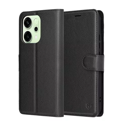 Techsuit - Leather Folio - Oppo Reno14 - Black