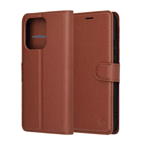 Techsuit - Leather Folio - Oppo Reno14 - Brown