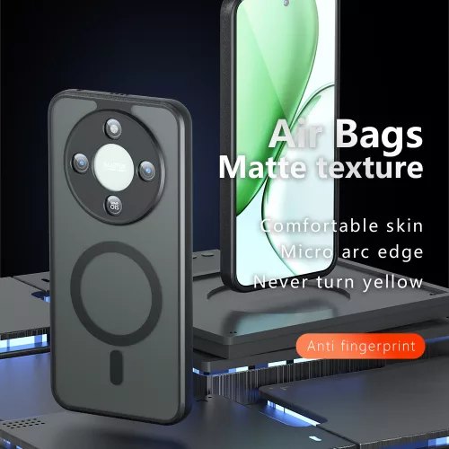 Techsuit - PureFrost MagSafe Ütésálló tok - Honor Magic8 Lite - Matt fekete