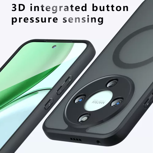 Techsuit - PureFrost MagSafe Ütésálló tok - Honor Magic8 Lite - Matt fekete