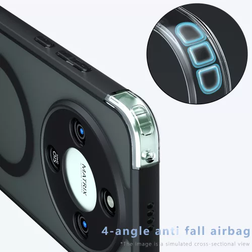 Techsuit - PureFrost MagSafe Ütésálló tok - Honor Magic8 Lite - Matt fekete