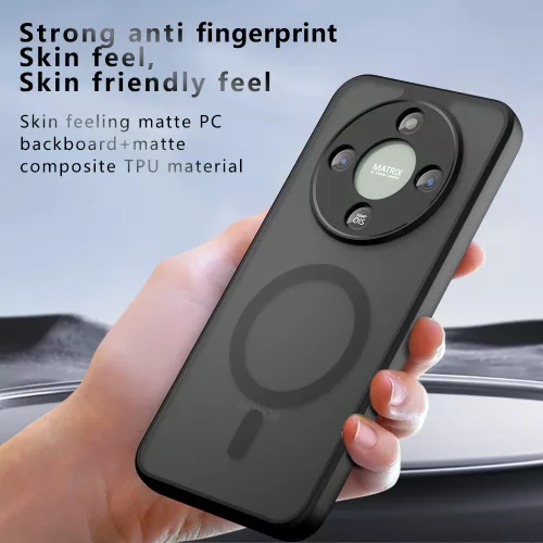 Techsuit - PureFrost MagSafe Ütésálló tok - Honor Magic8 Lite - Matt fekete