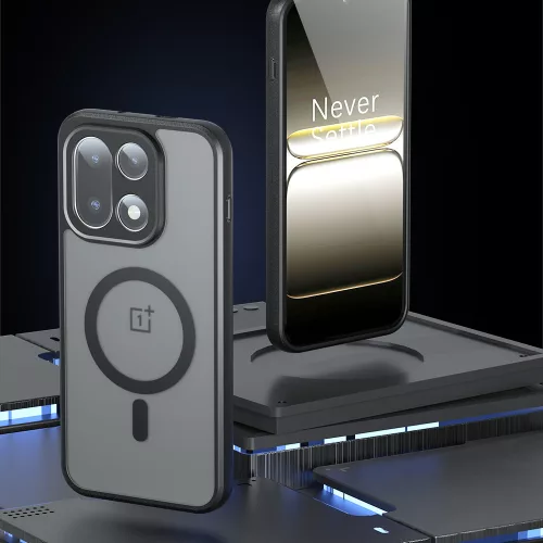 Techsuit - PureFrost MagSafe Ütésálló tok - OnePlus 15 - Matt fekete