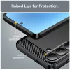 Techsuit - Carbon szilikon tok - Samsung Galaxy S26 Plus - Fekete