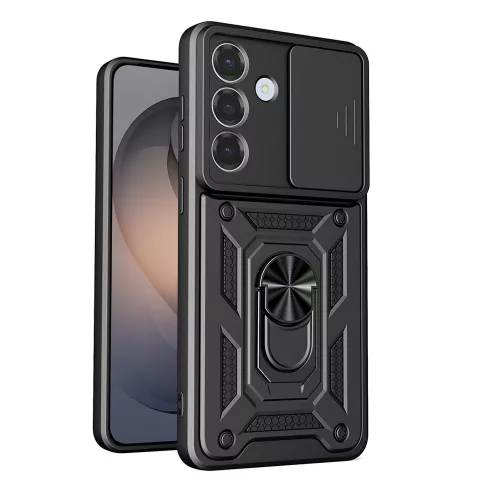 Techsuit - CamShield ütésálló tok - Samsung Galaxy S26 - Fekete