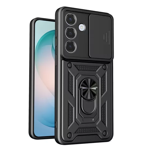 Techsuit - CamShield ütésálló tok - Samsung Galaxy S26 Plus - Fekete