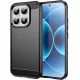Techsuit - Carbon szilikon tok - Xiaomi 17 - Fekete