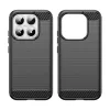 Techsuit - Carbon szilikon tok - Xiaomi 17 - Fekete
