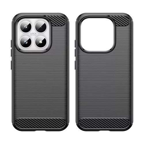 Techsuit - Carbon szilikon tok - Xiaomi 17 - Fekete