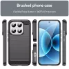 Techsuit - Carbon szilikon tok - Xiaomi 17 - Fekete
