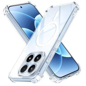   Techsuit - Schockproof Átlátszó Szilikon Magsafe tok - Xiaomi 17 - Átlátszó