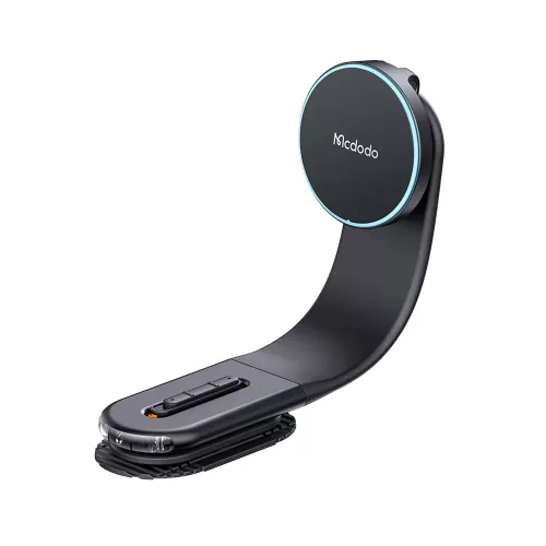 Mcdodo - Autós tartó vezeték nélküli töltéssel (CH-6290) - Műszerfalra, 15W, Bendable Design - Black