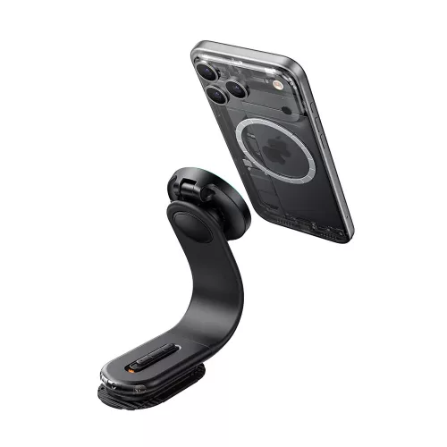 Mcdodo - Autós tartó vezeték nélküli töltéssel (CH-6290) - Műszerfalra, 15W, Bendable Design - Black