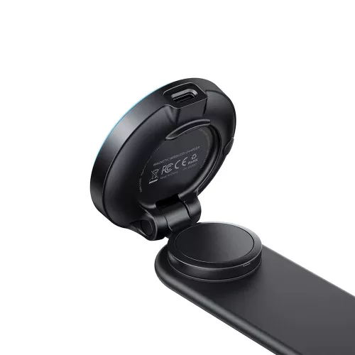 Mcdodo - Autós tartó vezeték nélküli töltéssel (CH-6290) - Műszerfalra, 15W, Bendable Design - Black
