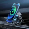 Mcdodo - Autós tartó vezeték nélküli töltéssel (CH-1600) - Szellőzőrácsra/Műszerfalra, Dual Coil, Qi2 15W, One-Hand Operation - Black