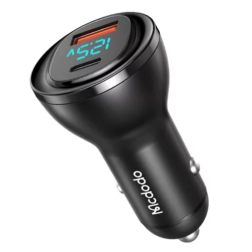Mcdodo - Car Charger (CC-5670) - Dual Port, 95W, Fast Charge, Smart LED Digital Display - Black