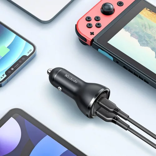 Mcdodo - Car Charger (CC-5670) - Dual Port, 95W, Fast Charge, Smart LED Digital Display - Black