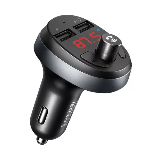 Mcdodo - FM Modulator with Car Charger (CC-6880) - 2x USB-A, with LED Display, 2.1A - Black