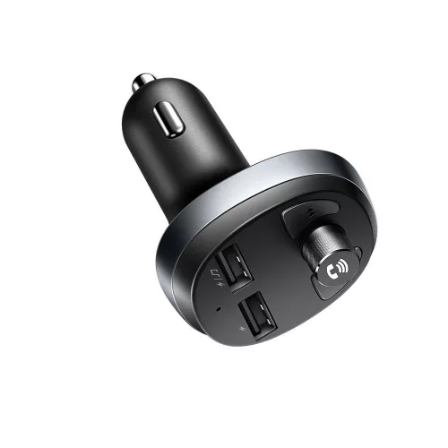 Mcdodo - FM Modulator with Car Charger (CC-6880) - 2x USB-A, with LED Display, 2.1A - Black