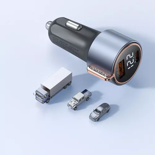 Mcdodo - Car Charger Venus Series (CC-3690) - Dual Port, Fast Charger, PD75W, Digital Display, 12-24V - Black