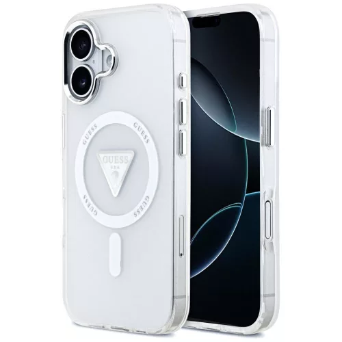 Guess - IML Átmenetes Háromszög Logó MagSafe (GUHMP17SHGTMLCGT) - iPhone 17 - Átlátszó