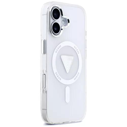 Guess - IML Átmenetes Háromszög Logó MagSafe (GUHMP17SHGTMLCGT) - iPhone 17 - Átlátszó