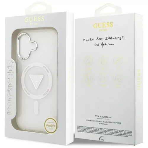 Guess - IML Átmenetes Háromszög Logó MagSafe (GUHMP17SHGTMLCGT) - iPhone 17 - Átlátszó