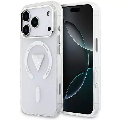 Guess - IML Átmenetes Háromszög Logó MagSafe (GUHMP17LHGTMLCGT) - iPhone 17 Pro - Átlátszó