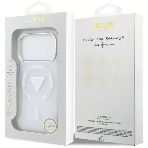 Guess - IML Gradient Triangle Logo MagSafe (GUHMP17LHGTMLCGT) - iPhone 17 Pro - Clear