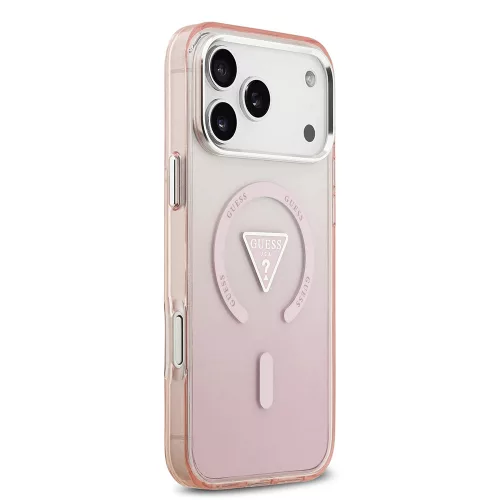 Guess - IML Átmenetes Háromszög Logó MagSafe (GUHMP17XHGTMLCGP) - iPhone 17 Pro Max - Rózsaszín