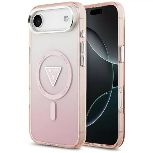 Guess - IML Gradient Triangle Logo MagSafe (GUHMP17MHGTMLCGP) - iPhone 17 Air - Pink