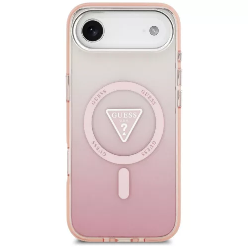 Guess - IML Átmenetes Háromszög Logó MagSafe (GUHMP17MHGTMLCGP) - iPhone 17 Air - Rózsaszín