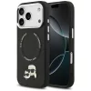 Karl Lagerfeld - Leather K&C Pins MagSafe (KLHMP17LPSMLRKCK) - iPhone 17 Pro - Black