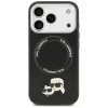 Karl Lagerfeld - Leather K&C Pins MagSafe (KLHMP17LPSMLRKCK) - iPhone 17 Pro - Black
