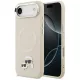 Karl Lagerfeld - Leather K&C Pins MagSafe (KLHMP17MPSMLRKCE) - iPhone 17 Air - Beige