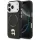 Karl Lagerfeld - Leather Karl Pin MagSafe (KLHMP17LPSMLRKLK) - iPhone 17 Pro - Black