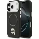 Karl Lagerfeld - Leather Karl Pin MagSafe (KLHMP17LPSMLRKLK) - iPhone 17 Pro - Black