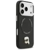 Karl Lagerfeld - Leather Karl Pin MagSafe (KLHMP17LPSMLRKLK) - iPhone 17 Pro - Black