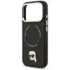 Karl Lagerfeld - Leather Karl Pin MagSafe (KLHMP17LPSMLRKLK) - iPhone 17 Pro - Black