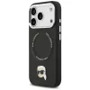 Karl Lagerfeld - Leather Karl Pin MagSafe (KLHMP17LPSMLRKLK) - iPhone 17 Pro - Black