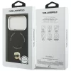 Karl Lagerfeld - Leather Karl Pin MagSafe (KLHMP17LPSMLRKLK) - iPhone 17 Pro - Black