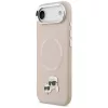 Karl Lagerfeld - Leather Karl & Choupette Pins MagSafe (KLHMP17MPSMLRKCP) - iPhone 17 Air - Pink