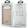 Karl Lagerfeld - Leather Karl & Choupette Pins MagSafe (KLHMP17MPSMLRKCP) - iPhone 17 Air - Pink