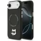 Karl Lagerfeld - Leather Choupette Pin MagSafe (KLHMP17MPSMLRCHK) - iPhone 17 Air - Black