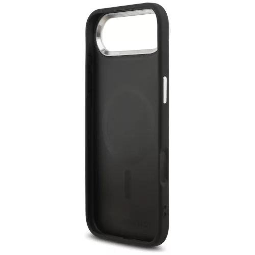 Karl Lagerfeld - Leather Choupette Pin MagSafe (KLHMP17MPSMLRCHK) - iPhone 17 Air - Black