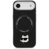 Karl Lagerfeld - Leather Choupette Pin MagSafe (KLHMP17MPSMLRCHK) - iPhone 17 Air - Black