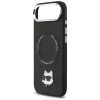 Karl Lagerfeld - Leather Choupette Pin MagSafe (KLHMP17MPSMLRCHK) - iPhone 17 Air - Black