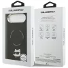 Karl Lagerfeld - Leather Choupette Pin MagSafe (KLHMP17MPSMLRCHK) - iPhone 17 Air - Black