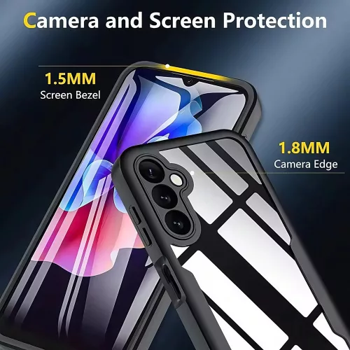 Techsuit - ColorVerse 360 tok kijelzővédővel - Xiaomi 15T - Fekete