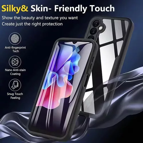 Techsuit - ColorVerse 360 tok kijelzővédővel - Xiaomi 15T - Rózsaszín